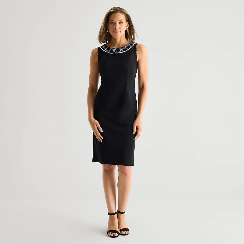 Maya Brooke Womens Jacket Dress