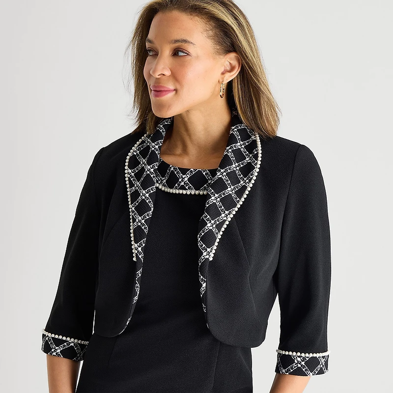 Maya Brooke Womens Jacket Dress
