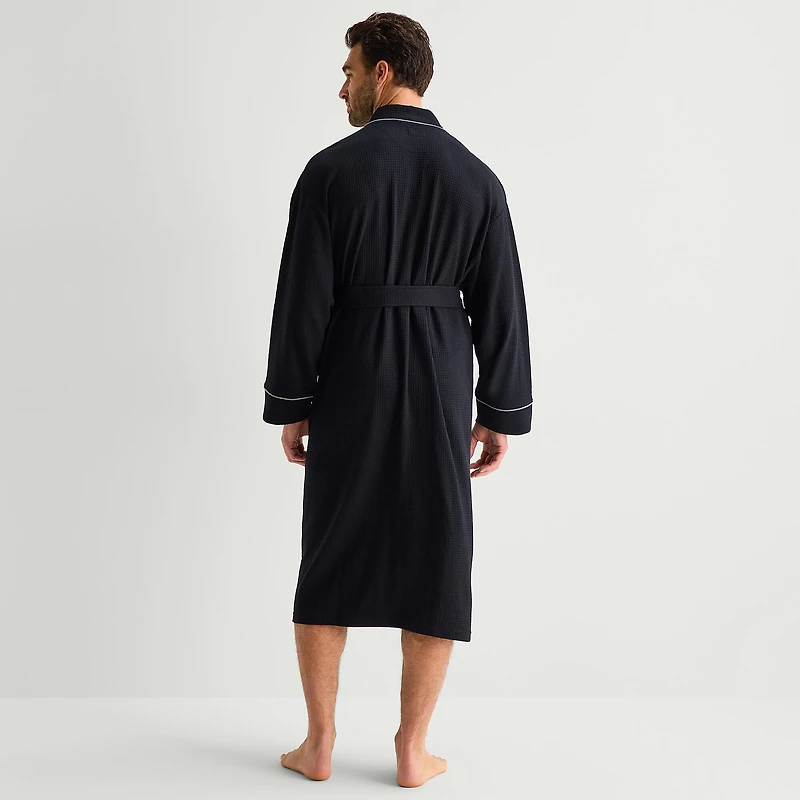 Stafford Waffle One Mens Long Sleeve Length Robe
