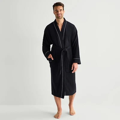 Stafford Waffle One Mens Long Sleeve Length Robe