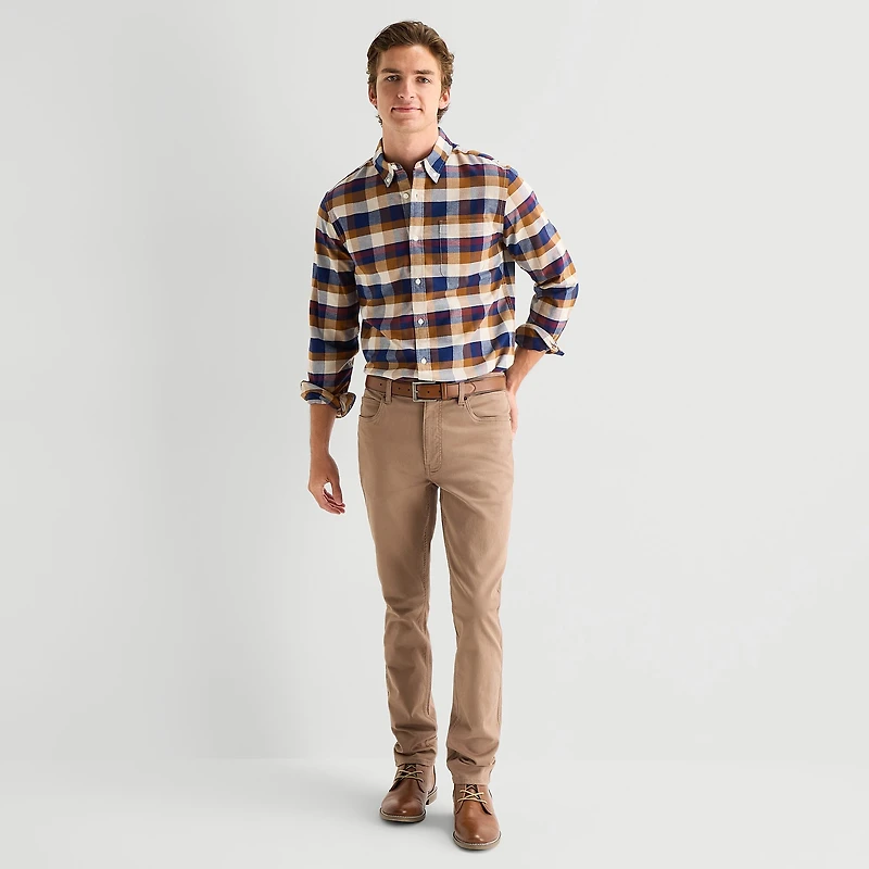 St. John's Bay Mens Long Sleeve Classic Fit Button-Down Shirt