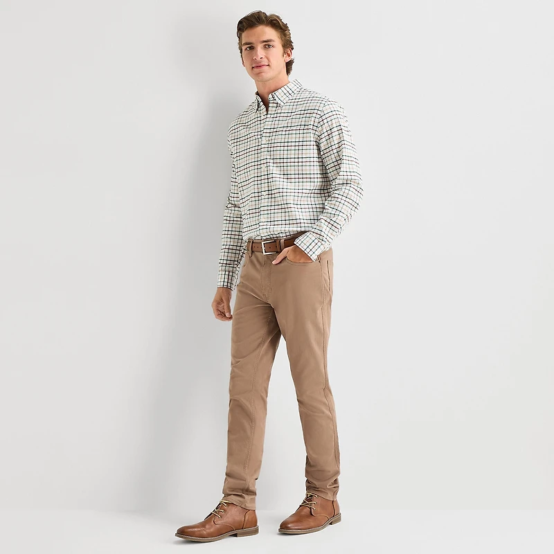 St. John's Bay Mens Long Sleeve Classic Fit Button-Down Shirt