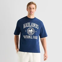 Xersion Mens Round Neck Short Sleeve Regular Fit Graphic T-Shirt