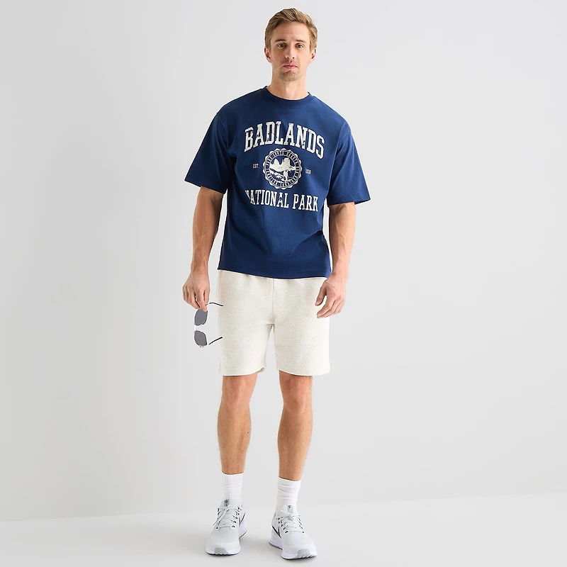 Xersion Mens Round Neck Short Sleeve Regular Fit Graphic T-Shirt