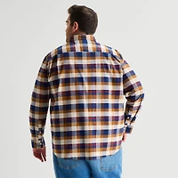 St. John's Bay Mens Long Sleeve Classic Fit Big and Tall Button-Down Shirt