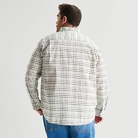 St. John's Bay Mens Long Sleeve Classic Fit Big and Tall Button-Down Shirt