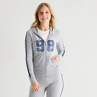 Arizona Womens Juniors Hooded Long Sleeve Sweatshirt