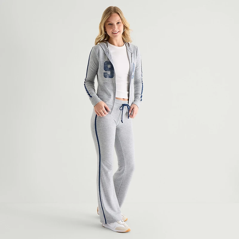 Arizona Womens Juniors Hooded Long Sleeve Sweatshirt