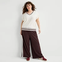 Stylus Womens V Neck Plus Sweater Vest