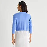 Perceptions Womens 3/4 Sleeve Shrug