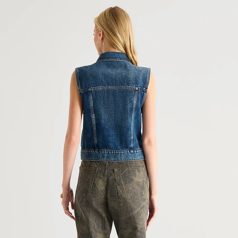 Arizona Womens Juniors Sleeveless Vest
