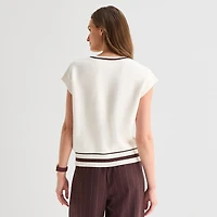 Stylus Womens V Neck Sweater Vest