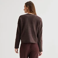Stylus Womens Long Sleeve Button Cardigan