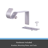 Kenney 5/8" Fast Fit No Measure 2-pc. Curtain Rod Brackets