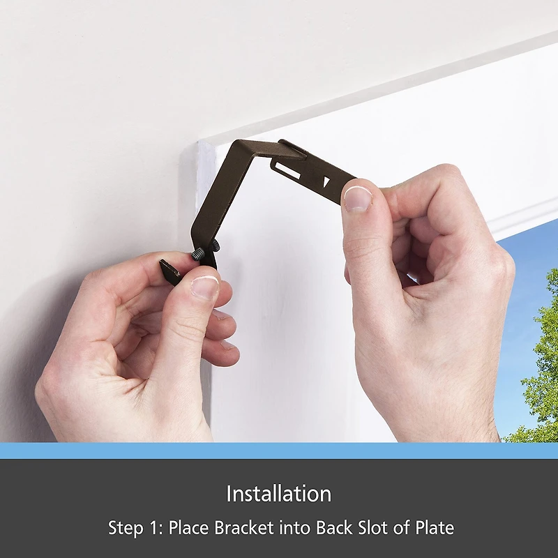 Kenney 5/8" Fast Fit No Measure 2-pc. Curtain Rod Brackets