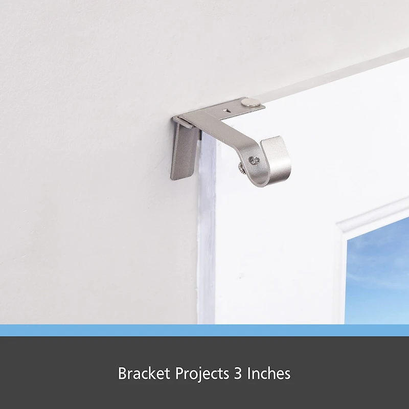 Kenney 5/8" Fast Fit No Measure 2-pc. Curtain Rod Brackets