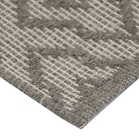 Riviera Home Grey Pattern Rectangular Accent Indoor Rugs