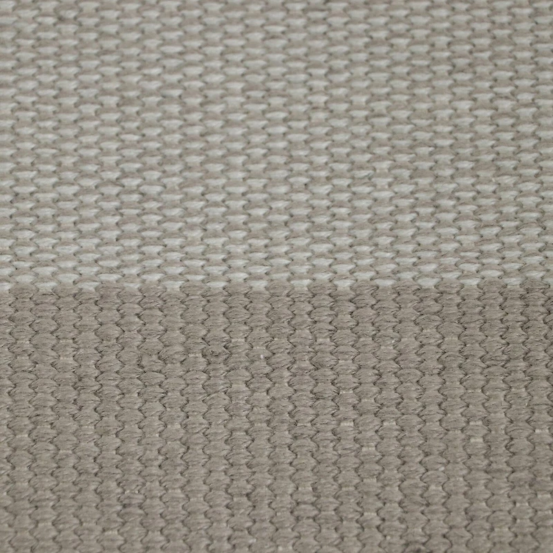 Riviera Home Grey Solid Cotton Rectangular Accent Indoor Rugs