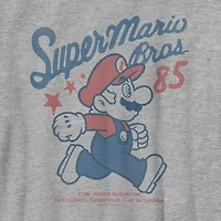 Little & Big Kid Boys Crew Neck Short Sleeve Regular Fit Super Mario Graphic T-Shirt