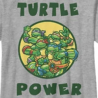Little & Big Kid Boys Crew Neck Short Sleeve Regular Fit Teenage Mutant Ninja Turtles Graphic T-Shirt
