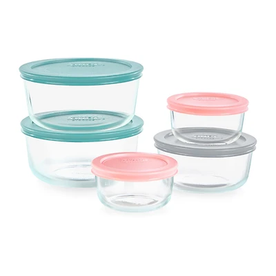 Pyrex Simply Store 10-pc. Glass Storage Set