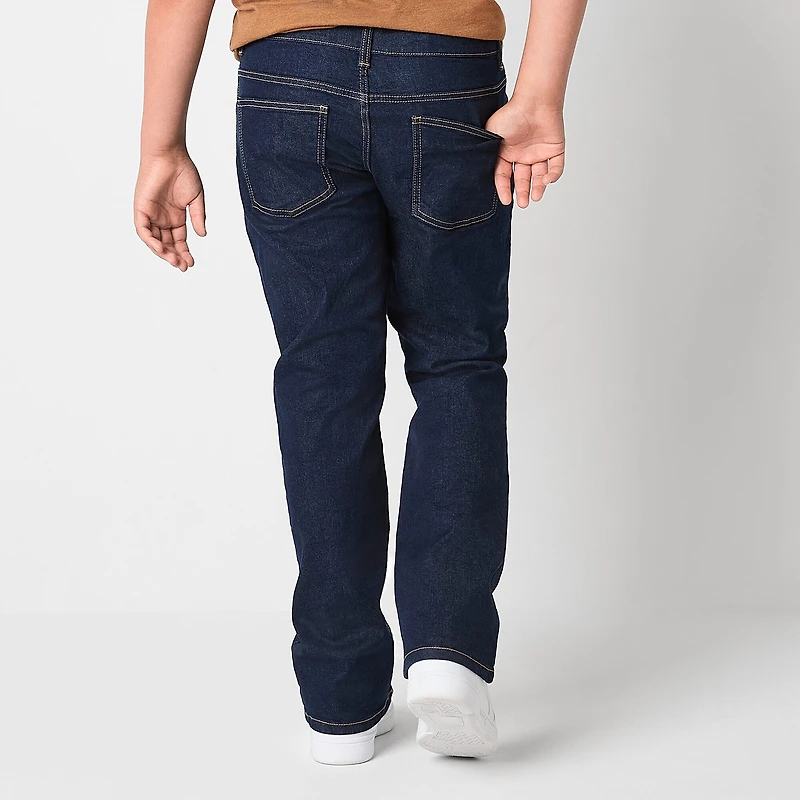 Thereabouts Little & Big Kid Boys Adjustable Waist Stretch Fabric Regular Fit Bootcut Jean