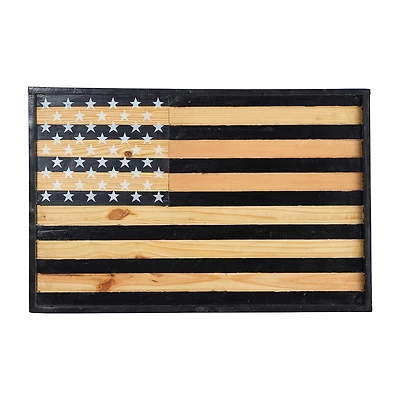 Nearly Natural 36in American Flag Americana Wood Wall Art