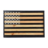 Nearly Natural 36in American Flag Americana Wood Wall Art