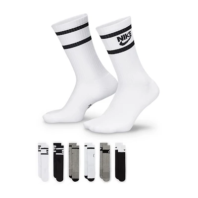 Nike Little & Big Kid Unisex 6 Pair Crew Socks