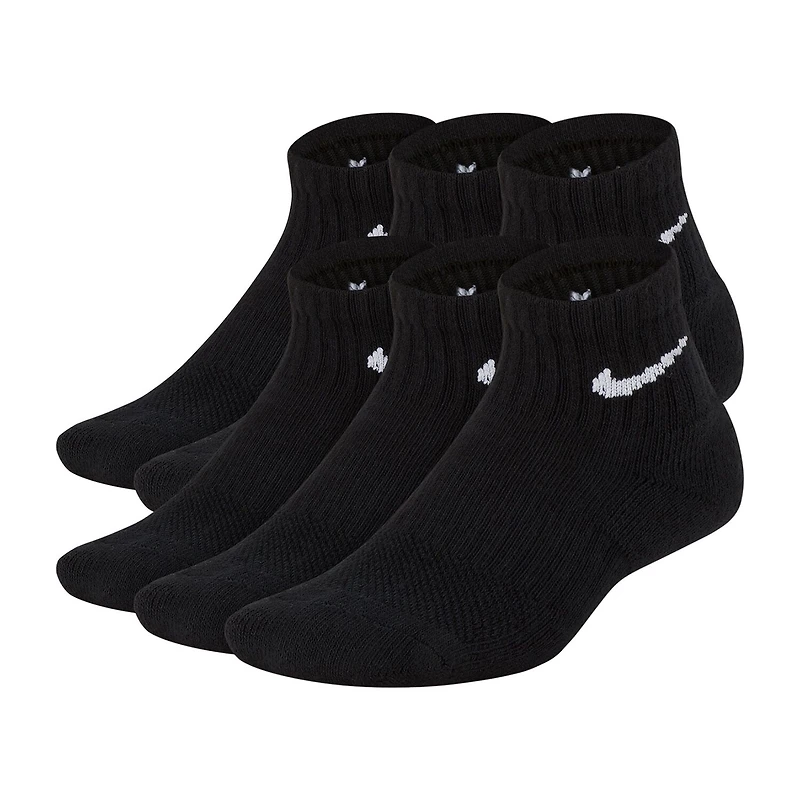 Nike Little & Big Kid Unisex 6 Pair Quarter Ankle Socks