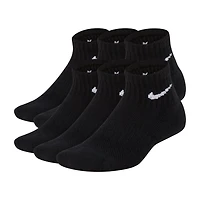 Nike Little & Big Kid Unisex 6 Pair Quarter Ankle Socks