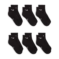 Nike Little & Big Kid Unisex 6 Pair Quarter Ankle Socks