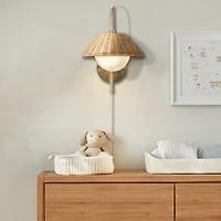 INK+IVY Laguna Rattan Weave Wall Sconce