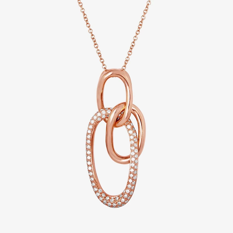 Le Vian Grand Sample Sale Le Vian Grand Sample Sale Limited Quantities! Womens 3/8 CT. T.W. Natural White Diamond 14K Gold Circle 18 Inch Pendant Necklace