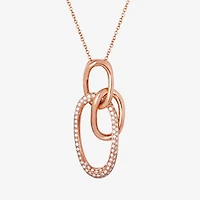 Le Vian Grand Sample Sale Le Vian Grand Sample Sale Limited Quantities! Womens 3/8 CT. T.W. Natural White Diamond 14K Gold Circle 18 Inch Pendant Necklace