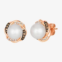 Le Vian Grand Sample Sale Le Vian Grand Sample Sale Limited Quantities! 1/4 CT. T.W. Genuine White Cultured Freshwater Pearl 14K Gold 11.8mm Round Stud Earrings