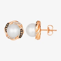 Le Vian Grand Sample Sale Le Vian Grand Sample Sale Limited Quantities! 1/4 CT. T.W. Genuine White Cultured Freshwater Pearl 14K Gold 11.8mm Round Stud Earrings