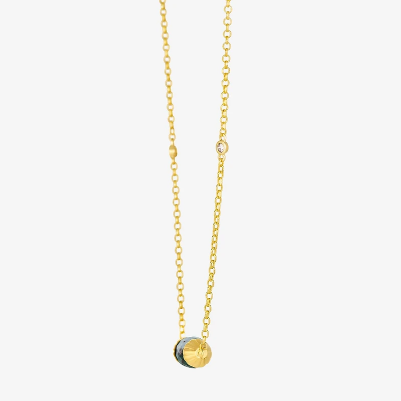 Le Vian Grand Sample Sale Le Vian Grand Sample Sale Limited Quantities! Womens Diamond Accent Genuine Blue Chalcedony 14K Gold 18 Inch Pendant Necklace
