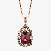 Le Vian Grand Sample Sale Le Vian Grand Sample Sale Limited Quantities! Womens 3/8 CT. T.W. Genuine Red Rhodolite 14K Gold 18 Inch Pendant Necklace