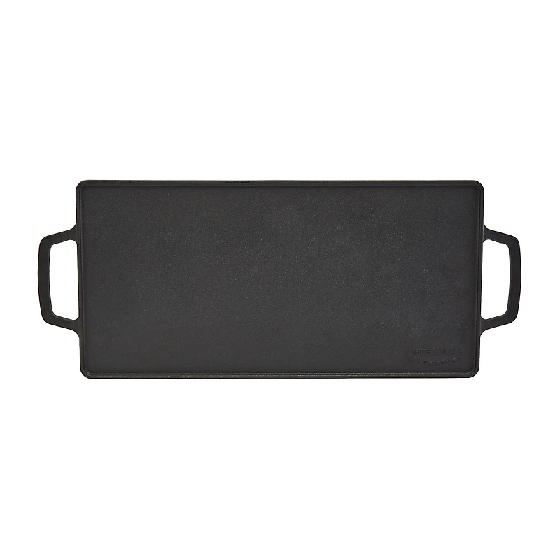 Smith & Clark Cast Iron Reversible 20X10 Grill Griddle