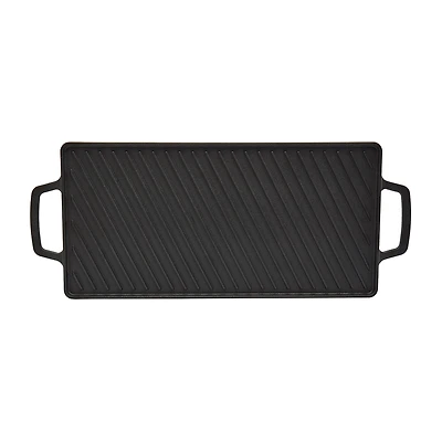 Smith & Clark Cast Iron Reversible 20X10 Grill Griddle