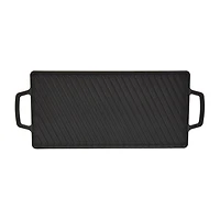 Smith & Clark Cast Iron Reversible 20X10 Grill Griddle