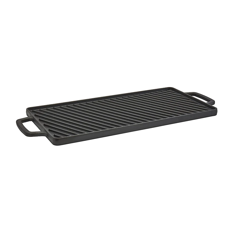 Smith & Clark Cast Iron Reversible 20X10 Grill Griddle
