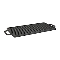 Smith & Clark Cast Iron Reversible 20X10 Grill Griddle