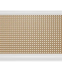 Melanie Wood and Cane Headboard
