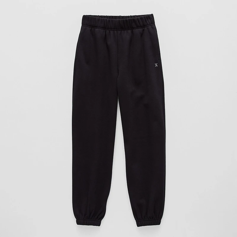 Xersion Little & Big Kid Girls Cinched High Rise Regular Fit Fleece Jogger Pant