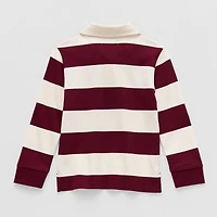 U.S. Polo Assn. Toddler Boys Y Neck Long Sleeve Regular Fit Embroidered Shirt