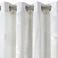 Martha Stewart Soriah Grommet Top Sheer Single Curtain Panel