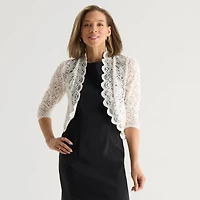 Perceptions Womens 3/4 Sleeve Shrug