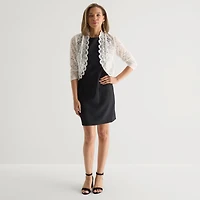 Perceptions Womens 3/4 Sleeve Shrug